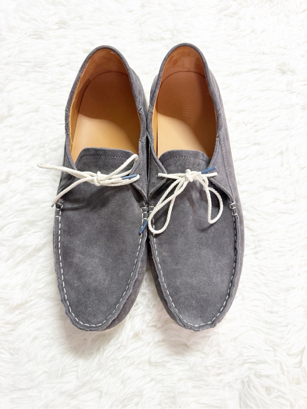 OluKai Ka’a Driver Men’s Size 14 Gray Suede Leather Moccasin Shoes